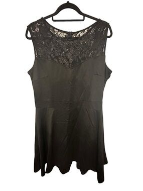 Sylvestidoso Plus Size Sleeveless A-Line Pleated Cocktail Party Dress 3X